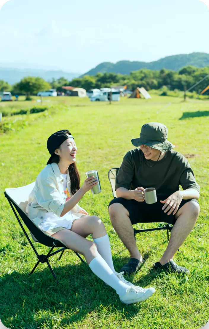 写真：アウトドアを楽しむ様子